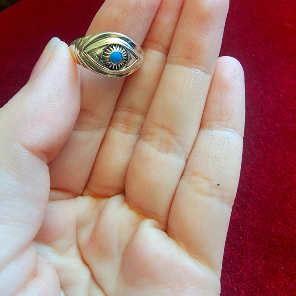 Evil eye Sterling Silver ring
